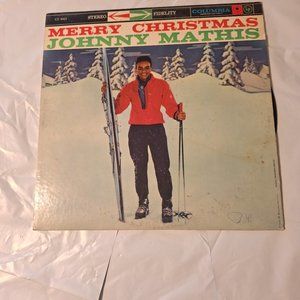 Johnny mathis merry christmas lp record